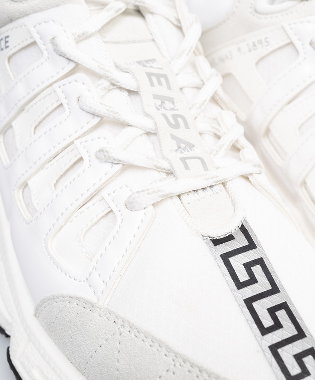 Versace Белые кроссовки Trigreca 10224951A165613438 изображение 5