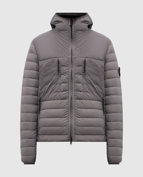 Stone Island Серая пуховая куртка с логотипом K2S154100020S0183