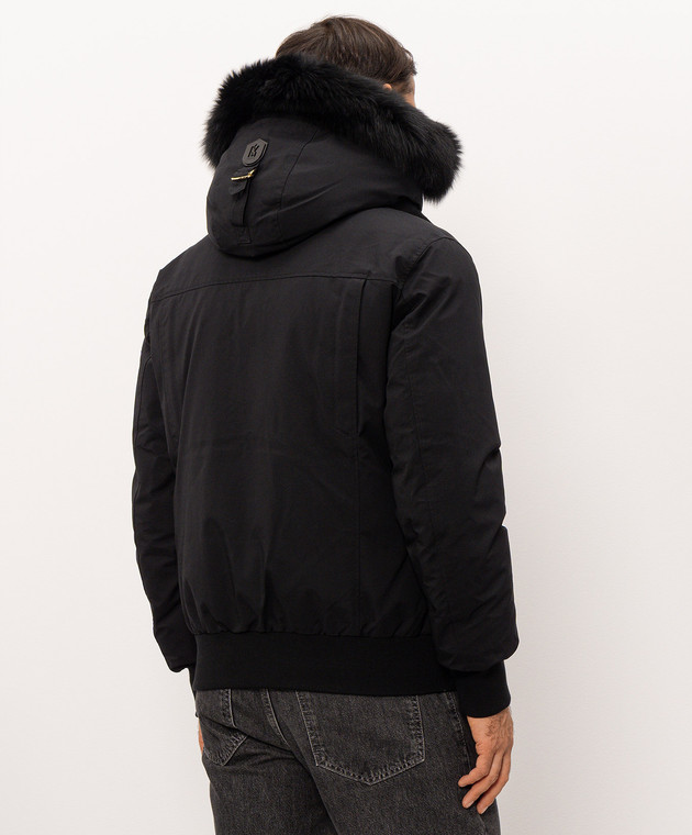 Mackage Чорна пухова куртка Dixon з хутром лисиці DIXONBXZ зображення 4