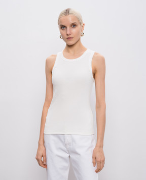 JOSEPH Білий топ в рубчик Yeux JF009683