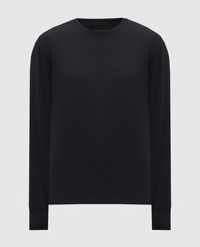 Tom Ford Черный лонгслив с вышивкой монограммы JCL006JMT012