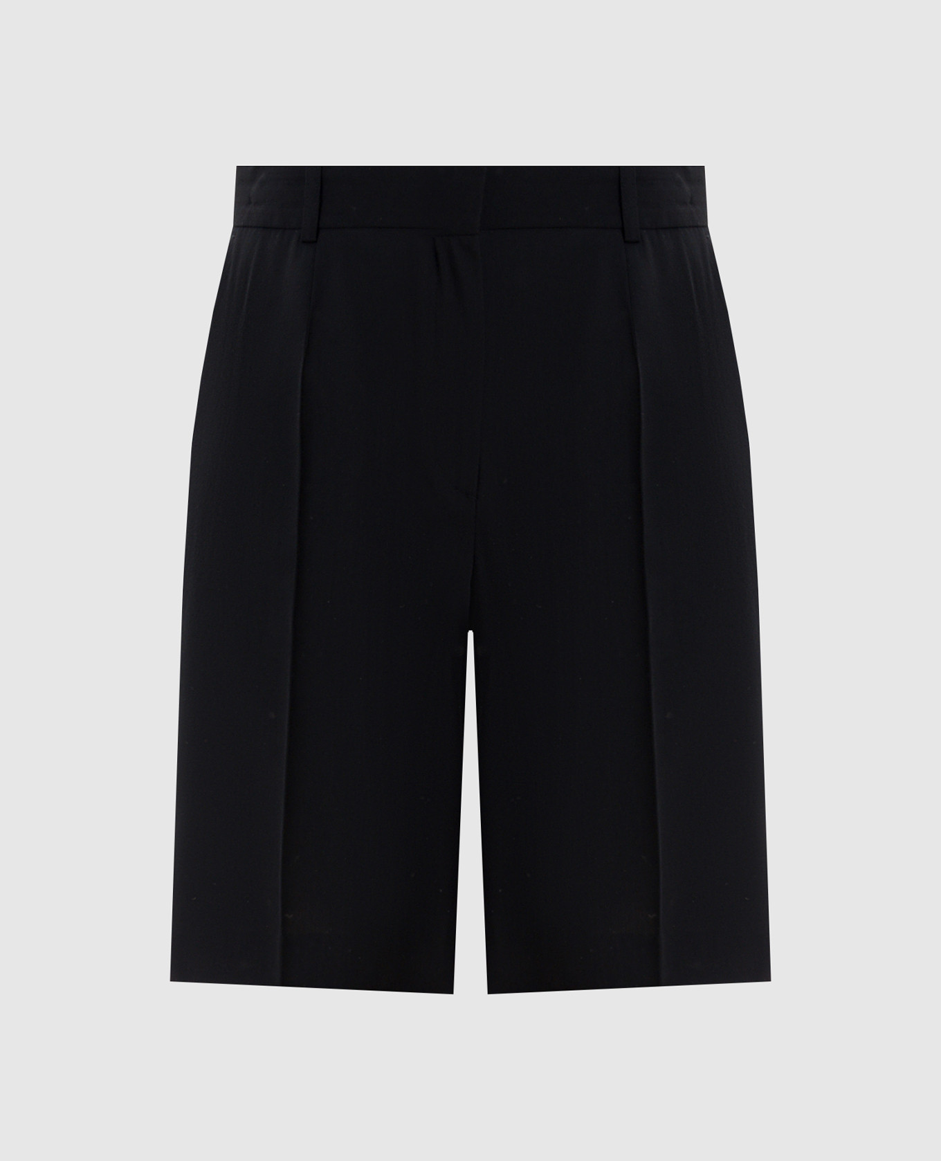 Черные бермуды с шерстью