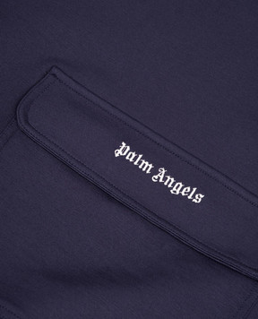 Palm Angels Детские синие худи с логотипом PBBD012F25FLE00112+