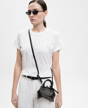 Y`S Yamamoto Чорна шкіряна сумка-міні YKI01710