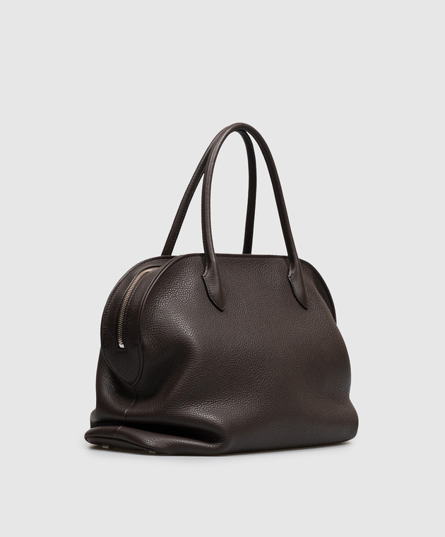 The Row Коричневая кожаная сумка Agnes 15 W2201L694 изображение 3