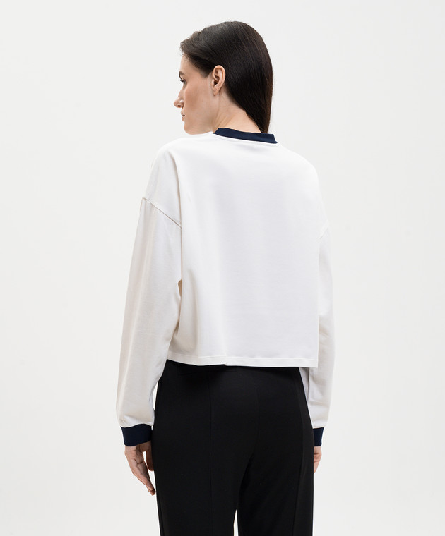 Versace Белый лонгслив с эмблемой 10245091A17894 изображение 4