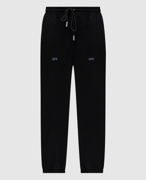 Off-White Черные джогера с логотипом 44MCH057F5F003
