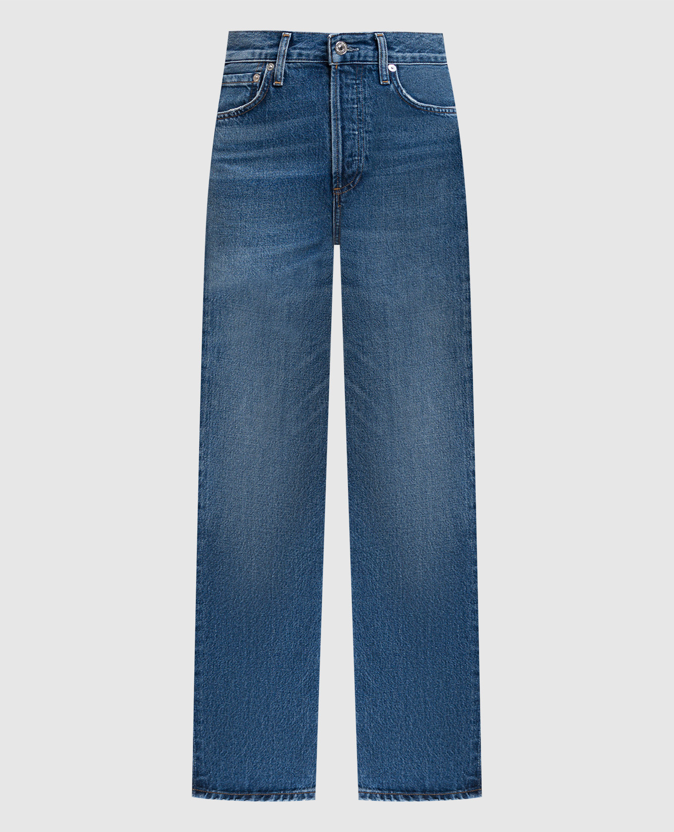 

Синие джинсы Blaine с эффектом потертости, Синий, Прямые джинсы