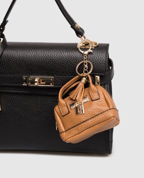 Gianni Notaro Коричневий брелок у вигляді сумки 8824CHARME