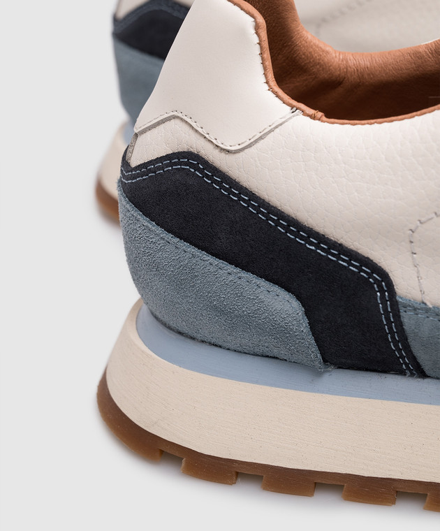 Florentino Білі шкіряні кросівки 126274610103 зображення 5