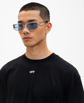 Off-White Золотые очки Allen с эмблемой OW1027764560