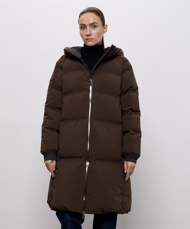 Herno Коричневый пуховик PI002239D12590SZ изображение 3