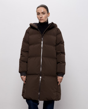 Herno Коричневый пуховик PI002239D12590SZ