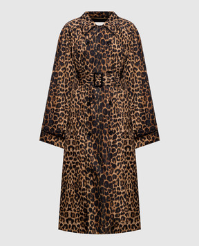 Saint Laurent Тренч в леопардовый принт 870715Y9J02