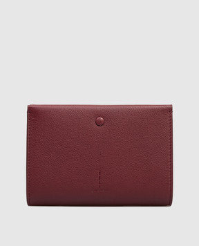 Givenchy Бордовый кожаный портмоне с логотипом BB60QQB2BH