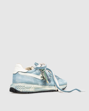 AUTRY Голубые комбинированные кроссовки REELWIND Super Vintage A1UNWVLWYS03