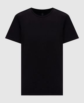 Intoca Чорна футболка з бавовни DIOSBASICPOUD442