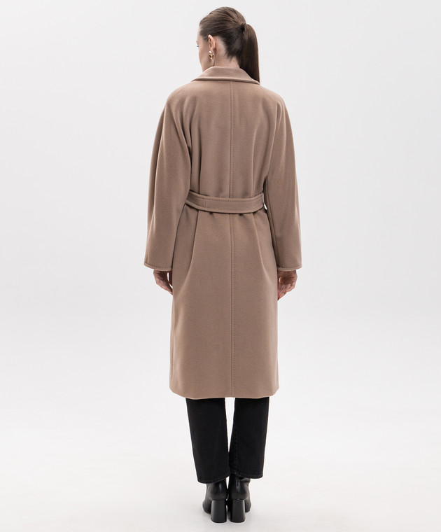 Max Mara Бежевое двубортное пальто MADAME из шерсти и кашемира MADAME изображение 3