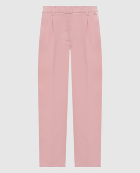 Twinset Рожеві штани з логотипом 261AP2275