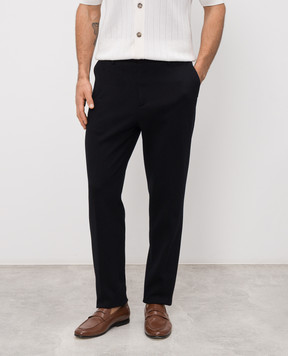 Peserico Темно-синие брюки с логотипом R54213J0D06904