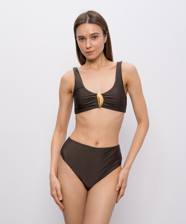 Simkhai Коричневый лиф от купальника Veyra 2269074SW изображение 3