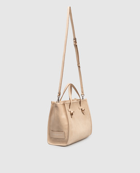 Gianni Chiarini Бежевая замшевая сумка-тоут BS9762CMPL