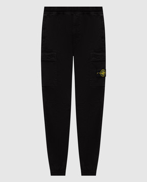 Stone Island Чорні джогери з патчем логотипа L2S153100033S00L1