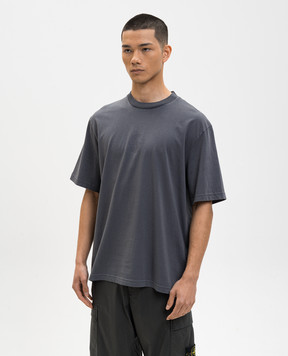 Stone Island Сіра футболка з принтом емблеми L1S152100001S0E14