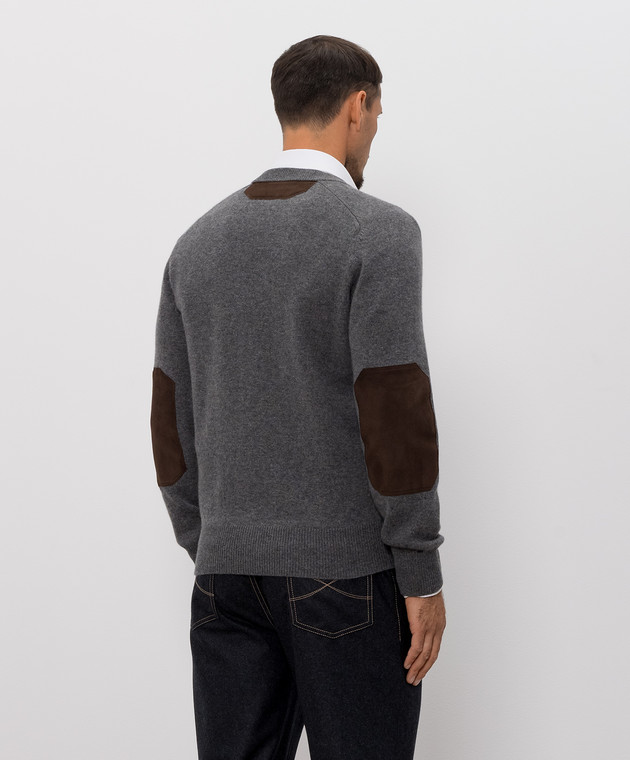 Brunello Cucinelli Серый кардиган из кашемира M22709806 изображение 4