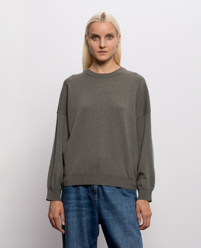 Brunello Cucinelli Зеленый джемпер из кашемира M12244410
