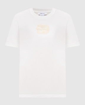 Alexander McQueen Футболка цвета айвори с нашивкой логотипа A002PPQLAEZ