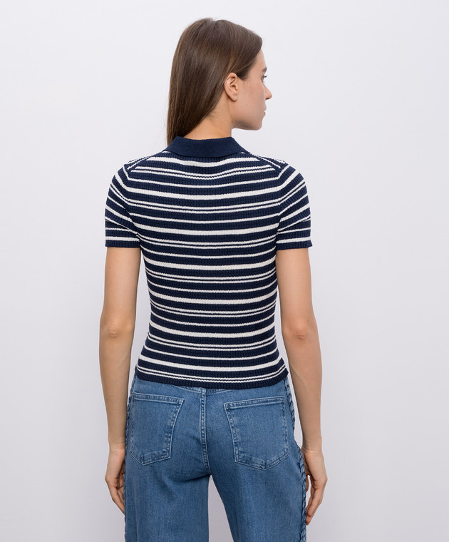 Simkhai Синее поло Averie в полоску 2262215K изображение 4