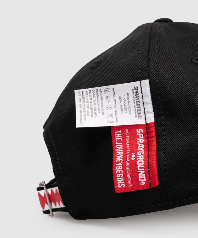 Sprayground Детская черная кепка с принтом SP15038 изображение 3
