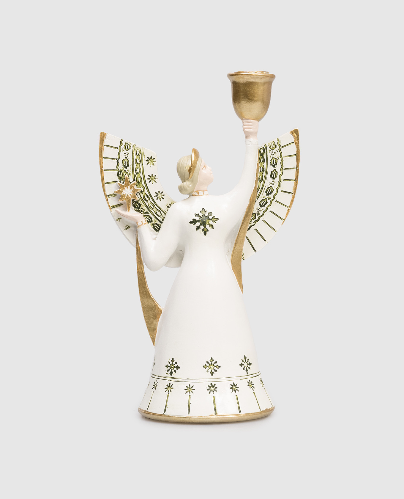 

Белый керамический подсвечник Celebrate Angel, Бежевый, Подсвечники