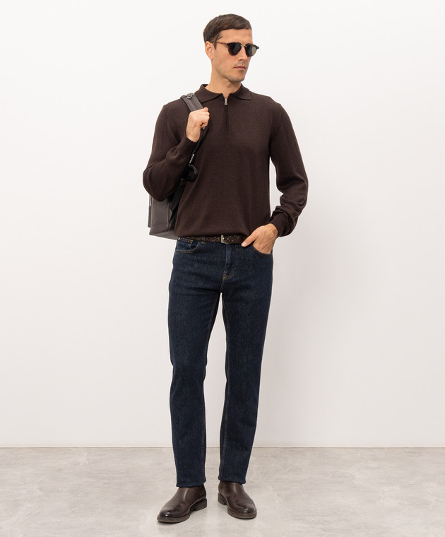 Cashmere&Whiskey Коричневое поло 474Z изображение 2