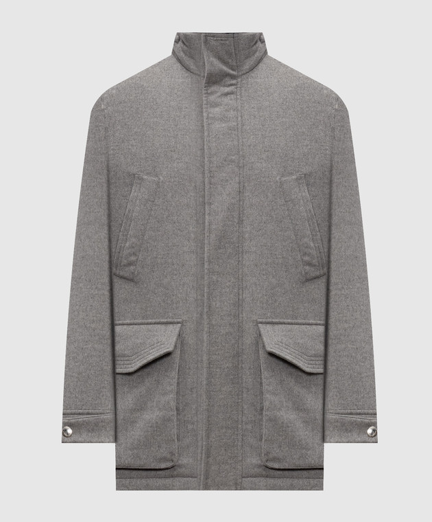 Brunello Cucinelli Серая куртка из кашемира MM4006005