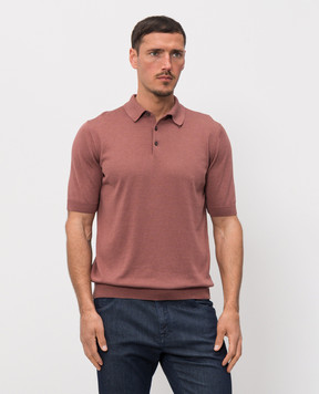 Castangia dal 1850 Бордове поло з шовком DBPB3S26