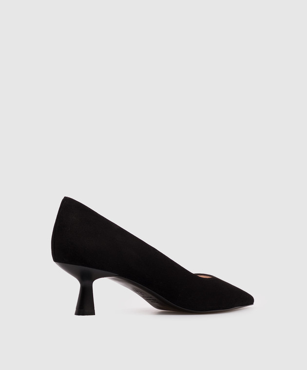 Stuart Weitzman Чорні замшеві туфлі SO391 зображення 3