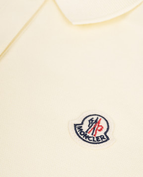 Moncler ENFANT Житкое желтое платье-поло L19548I000148496F