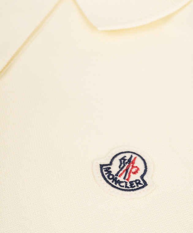 Moncler ENFANT Житкое желтое платье-поло L19548I000148496F изображение 3