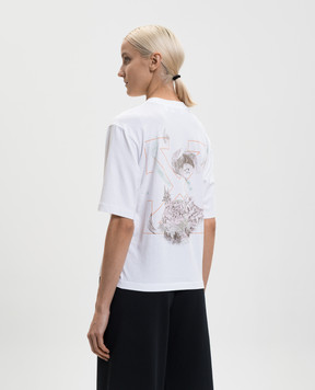 Off-White Белая футболка с принтом Storytelling 2AA124S26JER002