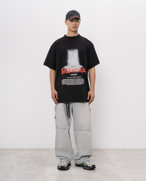 Balenciaga Блакитні джинси з ефектом потертості 868521TDW14
