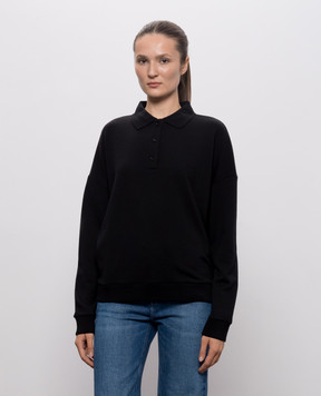 Max Mara Черный джемпер ALPACA из шерсти MXMALPACA