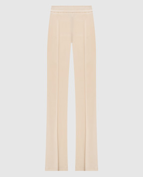 Twinset Бежеві штани кльош з логотипом 261TP2225