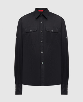 ISAIA Чорна сорочка CAM216P9100