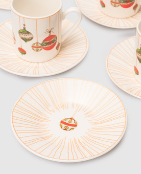 Lamart Фарфоровый набор чашек для кофе с блюдцами 25019