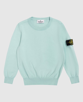 Stone Island Дитячий зелений джемпер з логотипом L1S165100001S00B21012