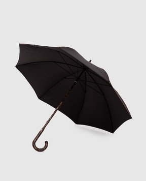 Pasotti Коричневый зонтик-трость в клеточку OMITUO142MILFORD