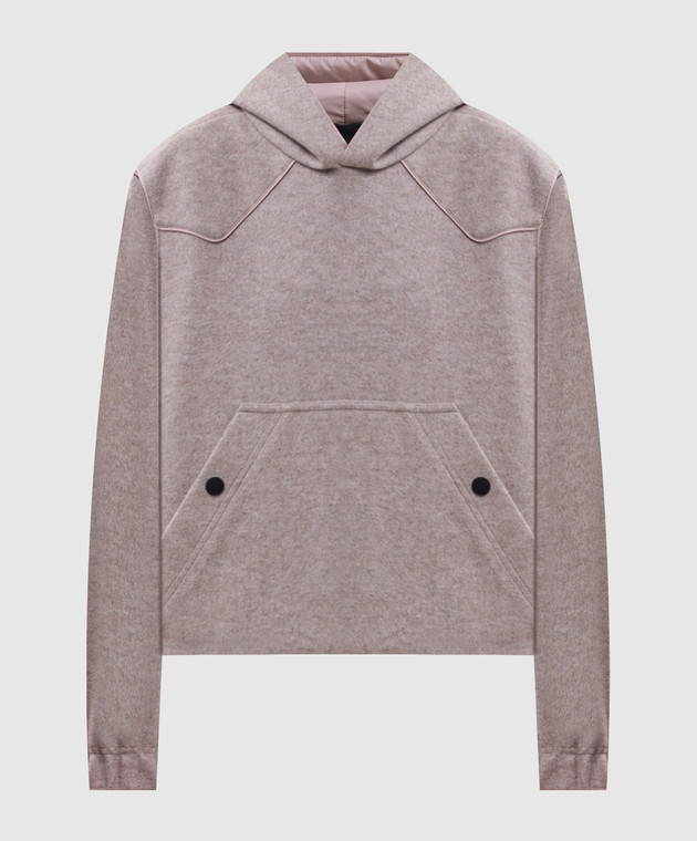 Moncler Grenoble Бежеве худі з нашивкою емблеми L20988G0001289B08