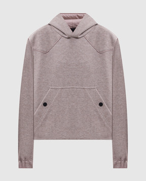 Moncler Grenoble Бежеве худі з нашивкою емблеми L20988G0001289B08